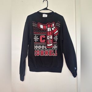 CHAMPION CORNELL CHRISTMAS SWEATER CREWNECK SZ MEDIUM